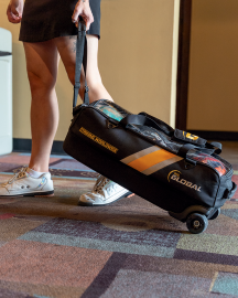 3-BALL TRAVEL TOTE PRO (BLACK-GOLD)