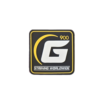 900 GLOBAL PATCH BLACK/YELLOW SQUARE
