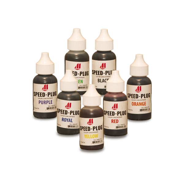 Master Speed-Plug Color Concentrate Bottles