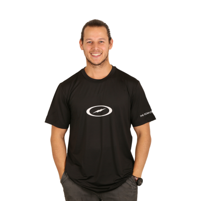 STORM NATION PERFORMANCE TEE BLACK/WHITE