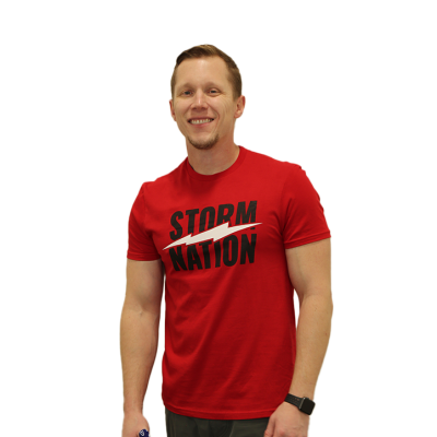 STORM NATION TEE RED