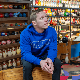 Storm Bowling Fleece Hoodie (Glacier Blue)