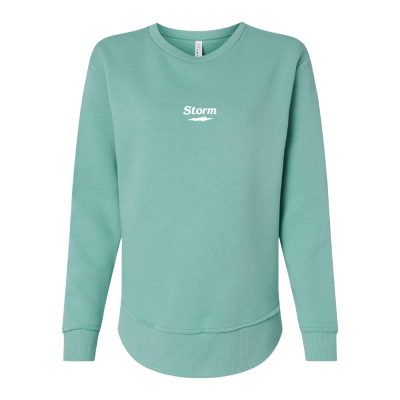 Storm Essentials Women&rsquo;s Scoop Hem Fleece Crewneck (Ocean Drift)