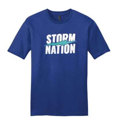 STORM NATION MENS TEE ROYAL BLUE