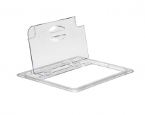 20CWLN Hinged lid notched 1/2 clear