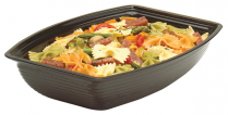 RSB1419CW Ribbed bowl black