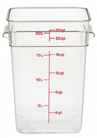 22SFSCW Container square 22qt