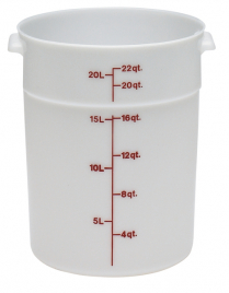 RFS22 Container round 22qt white