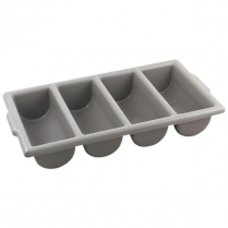 1990 Cutlery box 4 comp gray