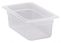 44PP Translucent food pan 1/4 x 4"