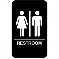 5633 Restroom sign braille 6" x 9"