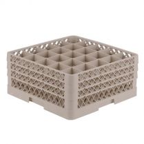 TR6BBB Full size glass rack 25 comp beige