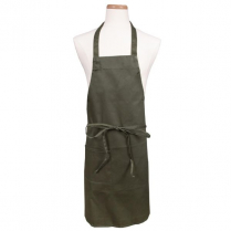 601BAC Professional bib apron w/pocket hunter green