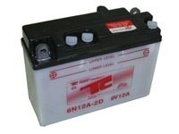 6N12A-2D   Batterie de sports motoris&eacute;s (humide) 6V 12Ah