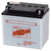 C60N24L-A   Motorsports Battery (Flooded) 12V 28Ah 300CCA