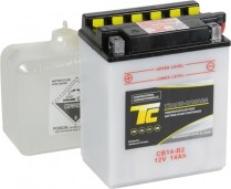 CB14-B2   Motorsports Battery (Flooded) 12V 14Ah 190CCA (Acid Bottle Supplied)