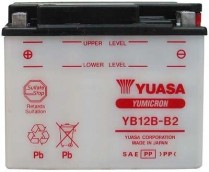 YB12B-B2   Batterie de d&eacute;marrage 12V pour sports motoris&eacute;s