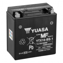 YTX16-BS-1   Batterie de sports motoris&eacute;s AGM 12V 14Ah 230CCA (bouteille d'acide incluse)