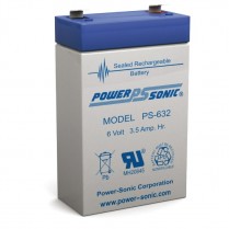 PS-632   AGM Battery 6V 3.5Ah