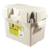 QC120179-001 Battery box White for groupe 24