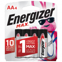 E91BP4   Pile alcaline AA Energizer Max (Carte de 4)