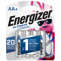 L91SBP4   Pile lithium AA Energizer Ultimate Lithium (Carte de 4)