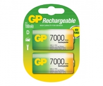 GP700DHC2   RECH BATT NI-MH D 7000MAH GP PK/2