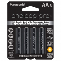 BK3HCCA8BA   Pile AA Ni-MH 2550mAh rechargeable Panasonic Eneloop Pro (Carte de 8)