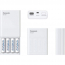 K-KJ87M3A4BA   Individual Battery Charger with Portable Charging Technology and 4x AAA Panasonic eneloop