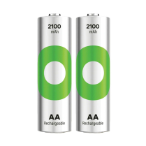 GP210AAHCER21-2TLB2 AA Ni-MH 2100mAh Rechargeable Battery GP (Pack of 2)