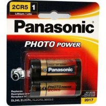 2CR5MBP   Pile 2CR5 6V lithium pour cam&eacute;ra photo Panasonic (Carte de 1)