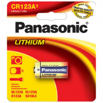 CR123APA/BP   Pile CR123A 3V lithium pour cam&eacute;ra photo Panasonic (Carte de 1)