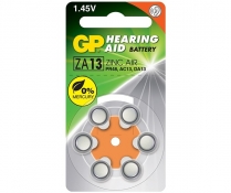 ZA13/6   ZINC-AIR HEARING AID BATTERY 13 PK/6 (NOT TAXABLE)