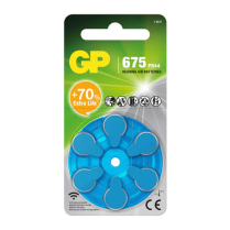 GPZA675F-TGSBDB6  Hearing Aid Zinc-Air Battery 675 GP (Pkg of 6) (Not Taxable)