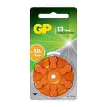 GPZA13F-TGSBDB6 13 Hearing Aid Zinc-Air Battery GP (Pkg of 6) (Not Taxable)