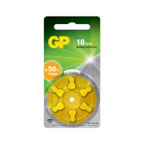 GPZA10F-TGSBDB6  10 Hearing Aid Zinc-Air Battery GP (Pkg of 6) (Not Taxable)