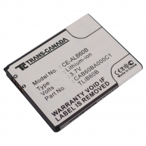 CE-ALB60B   Cell Phone Replacement Battery for Alcatel TLIB60B/ADR3045
