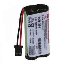 TCB-374   Pile de remplacement pour t&eacute;l&eacute;phone sans-fil Ni-MH 2.4V 700mAh