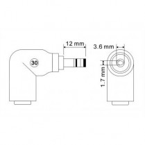 C30   Connector for LBAC/LBDC 12.0 x 3.6 x 1.7 mm