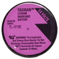 TL-5135   Pile de sauvegarde m&eacute;moire lithium 3.6V 3-Pin Tadiran