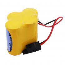 PLC-BR-2/3AGCT4A-B  PLC Replacement Battery Panasonic BR-2/3AGCT4A 6V Black Connector