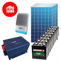 CH-ECO-2KWHJ-24   Complete "Economical" 24V Cottage Kit for 2000Wh/d Energy Usage
