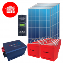 CH-ST-3KWHJ-24   Complete "No Hassle" 24V Cottage Kit for 3000Wh/d Energy Usage