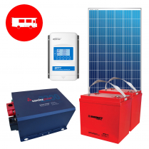 RV-ST-500WHJ-1   Complete "No Hassle" 12V Cottage Kit for 500Wh/d Energy Usage