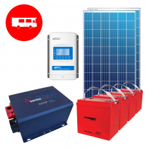 RV-PAT-1KWHJ-1   Complete "Ready for Anything" 12V Cottage Kit for 1000Wh/d Energy Usage 2 x 65" x 40"