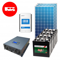 RV-ECO-1KWHJ-2   Complete "Economical" 12V Cottage Kit for 1000Wh/d Energy Usage 3 x 63" x 33"
