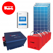 RV-ST-1KWHJ-3   Complete "No Hassle" 12V Cottage Kit for 1000Wh/d Energy Usage 3 x 59" x 28"