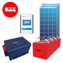 RV-PAT-1KWHJ-3   Complete "Ready for Anything" 12V Cottage Kit for 1000Wh/d Energy Usage 3 x 59" x 28"