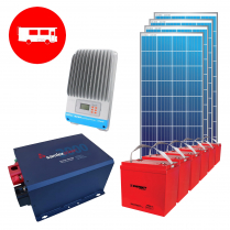RV-PAT-1.5KWHJ-3   Complete "Ready for Anything" 12V Cottage Kit for 1500Wh/d Energy Usage 4 x 59" x 28"