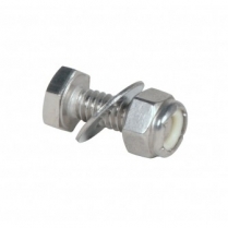 CS2004   Hex Head Cap Screw 1/4-20 x 3/4 with Washer and Nylock Nut